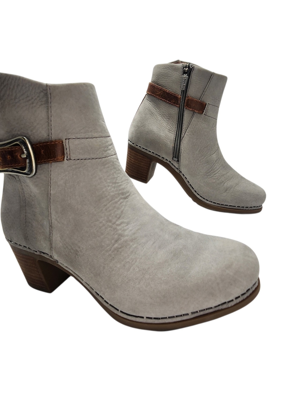 Dansko Hartley Grey Nubuck Leather Ankle Boots - Women's EU Size 36 (US 5.5-6)